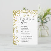 Gold Minimale tabel Aantal zitplaatsen Kaart (Staand voorkant)