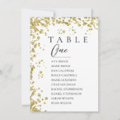 Gold Minimale tabel Aantal zitplaatsen Kaart (Voorkant)