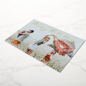 Gold Minimaliste Joyeux Vacances Script Calligraph (Rotation)