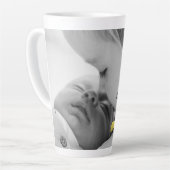 Gold-minimalistische foto-Moederdag latte Mok (Linkerhoek)