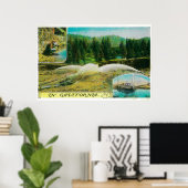 Gold Mining in California StateState Poster (Thuiskantoor)