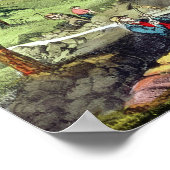 Gold Mining in Californië Poster (Hoek)