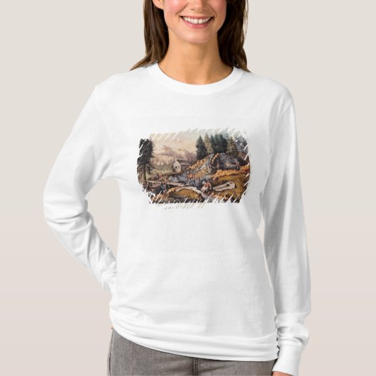 Gold Mining in Californië T-shirt (Voorkant)