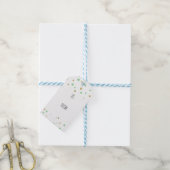 Gold Mint Confetti Cadeaulabel (Met Touw)