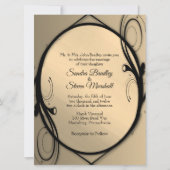 Gold Mirror Wedding Uitnodiging (Voorkant)