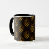 Gold Modern Boho Elegant Abstract Art Pattern #502 Mok (Voorkant links)