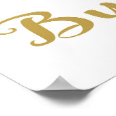 Gold Modern Calligraphy Snoep Buffet print (Hoek)