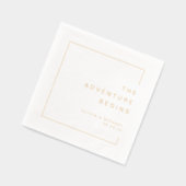 Gold Modern Chic Minimalist Wedding (Gauche)