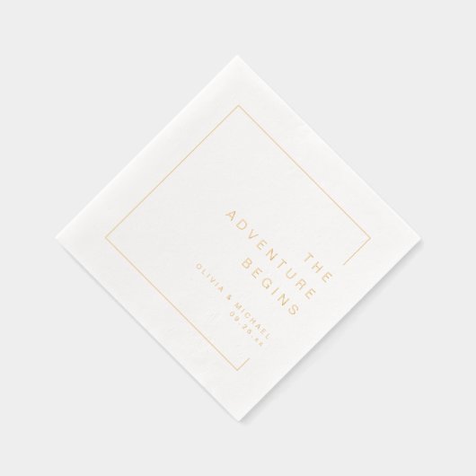 Gold Modern Chic Minimalist Wedding (Droite)