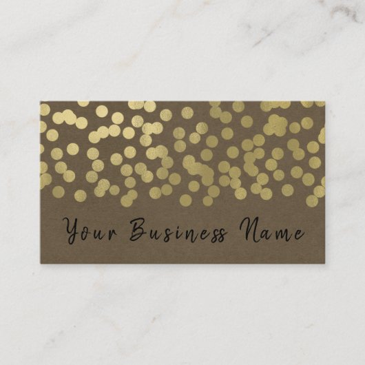 Gold Modern Chic Rustic Kraft Customer Loyalty (Voorkant)
