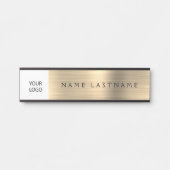 Gold Modern Custom Logo Executive Professional Deurbordje (Voorkant)
