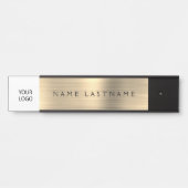 Gold Modern Custom Logo Executive Professional Deurbordje (Voorkant)