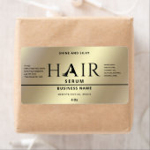 Gold Modern elegant haarserumlabel Etiket (Insitu)