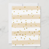 Gold Modern encourage à soixante invitations (Dos)