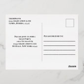 Gold Modern Graduate Photo Invitation Modèle (Verso)