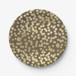 Gold Modern Rustic Kraft Chic Elegant Trendy Papieren Bordje