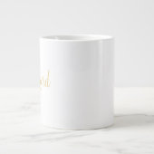 Gold Modern Script Specialized Groomsman Extra Grote Beker (Voorkant)
