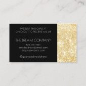 Gold Modern Shimmer en Sparkle Discount 15%-kaart Visitekaartje (Achterkant)