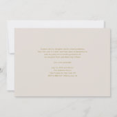 Gold Modern Typografie Drie Foto Afstuderen Aankondiging (Achterkant)