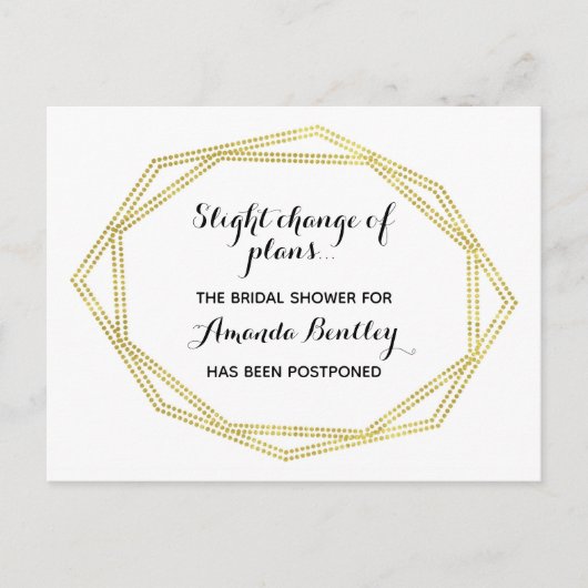 Gold Modifier la carte postale Date (Devant)