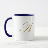 Gold Monogram A Koffiehandjes Mok (Links)