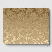 Gold Monogram Elegant Modern Wedding Gastenboek (Achterkant)