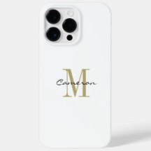 Gold Monogram Initiaal en naam op maat