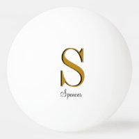 Gold Monogram Initiaal voor aangepaste naam