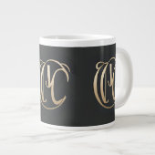 Gold Monogram Initial Mug - Personalized Gift (Devant droit)