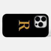 Gold Monogram iPhone / iPad case (Achterkant (horizontaal))