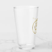 Gold Monogram K glas (Rechts)