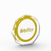 Gold Monogram Photo Block Fotoblokken (Links)