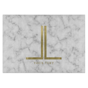 Gold Monogram Snijplank