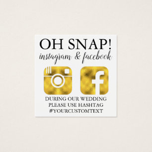 Gold Monogram Social Media Cards