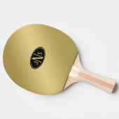 Gold Monogram Tafeltennisbatje (Zijkant)