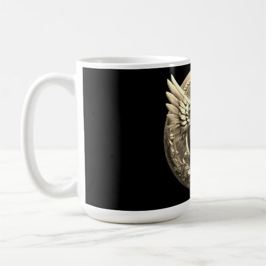 Gold Monogram Template Koffiemok (Links)