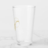 Gold Monogram W glas (Links)