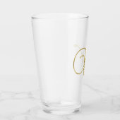 Gold Monogram W glas (Rechts)