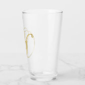 Gold Monogram Y glas (Links)