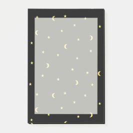 Gold Moon en sterren Post-it® Notes