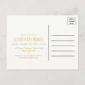 Gold Moon et étoiles Baby shower Invitation (Dos)