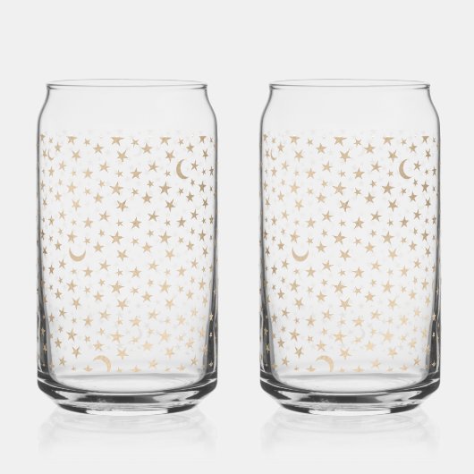 Gold Moon et Stars Night Sky (Recto)