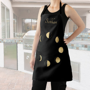 Gold Moon-fasen op maat Schort