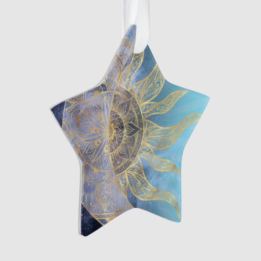 Gold Moon Sun Mandala Celestial Design (devant)