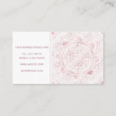 Gold Moon Sun Mandala Celestial Design Visitekaartje (Achterkant)