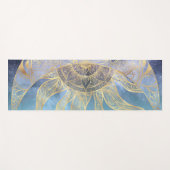 Gold Moon Sun Mandala Celestial Design Yogamat (Voorkant (horizontaal))