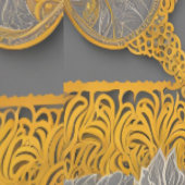 Gold Moroccan Arch Pattern – Luxe Gray AI art Behang (Zoom)