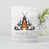 Gold Moths Uitnodiging (Staand voorkant)