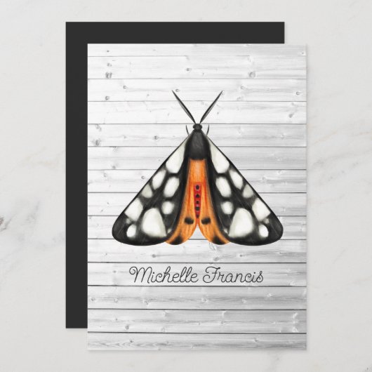 Gold Moths Uitnodiging (Voorkant / Achterkant)