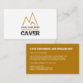 Gold Mountain Logo, Cave Explorer, Sportsperson Visitekaartje (Voorkant / Achterkant)
